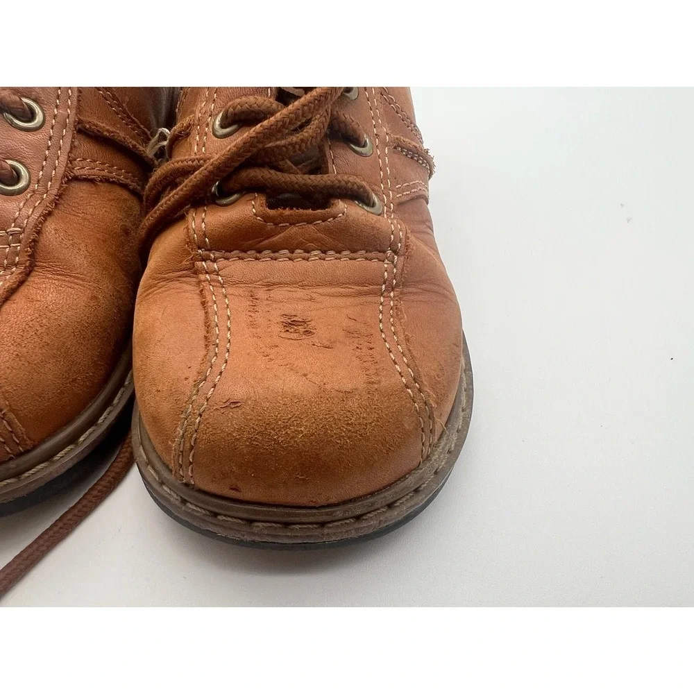 George Boys Brown Leather Lace Up Oxford Dress Shoes Size 8.5 Toddler